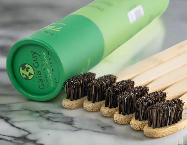 Gaia Guy horsehair natural bamboo toothbrush: The Best Organic Toothbrush