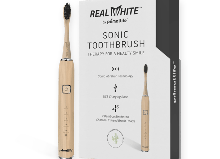 Primal Life Real White Sonic toothbrush: The Best Organic Electric Toothbrush
