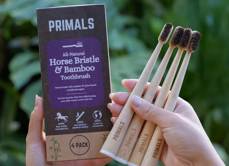 Primals horse bristle and bamboo toothbrush: The Best Organic Toothbrush