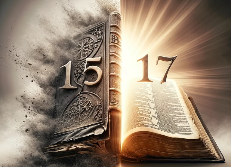 a book with a bookmark and a book with the number fifteen fifteen fifteen fifteen