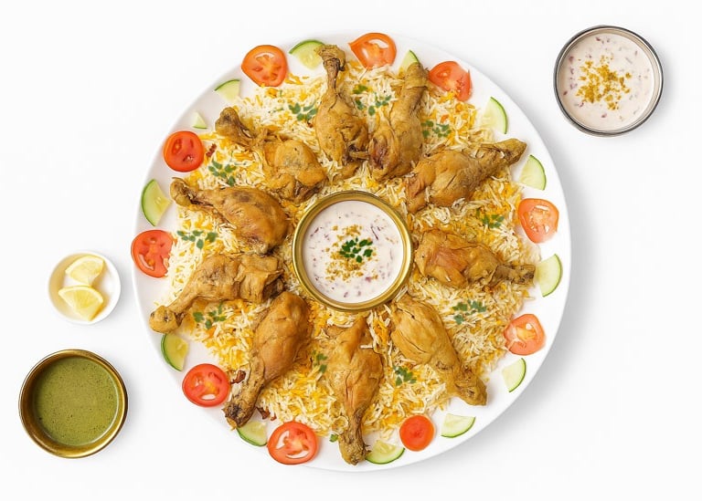 Chicken Biryani Platter for Family or group in Batangas. Philippines