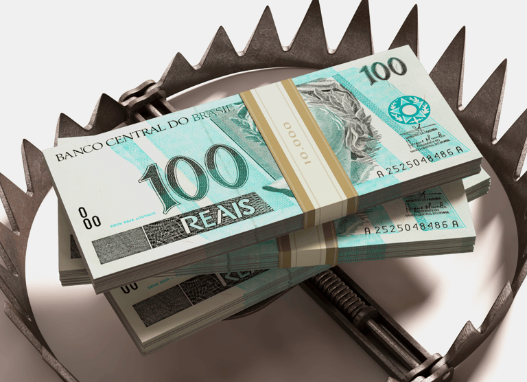 imagem de armadilhas financeiras cuidado com os golpes