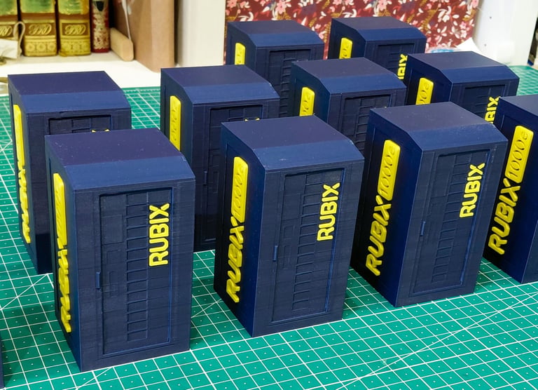miniatures imprimées en 3d pour communication d’entreprise