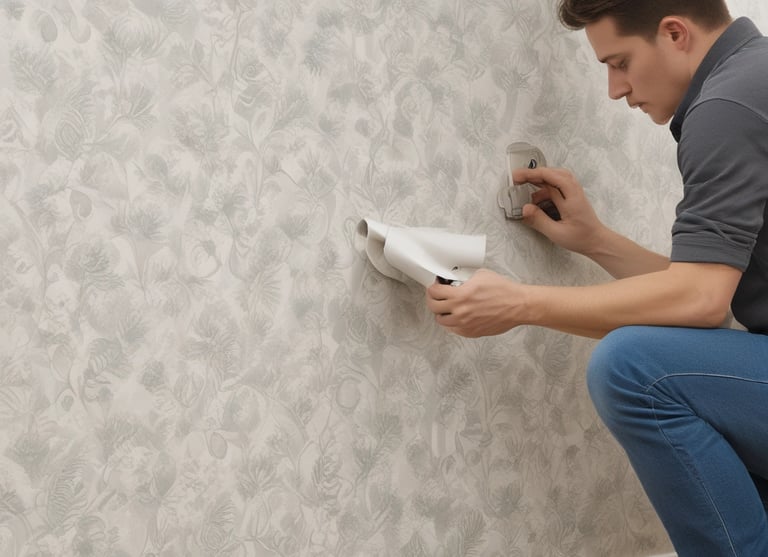 instalación de papel tapiz