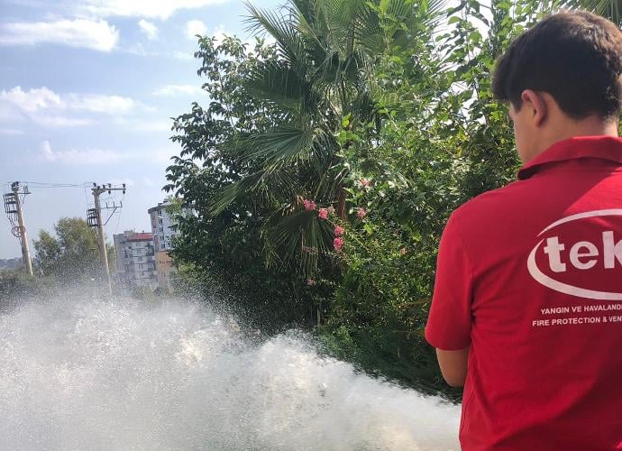 yeraltı yangın hattı test ve bakım