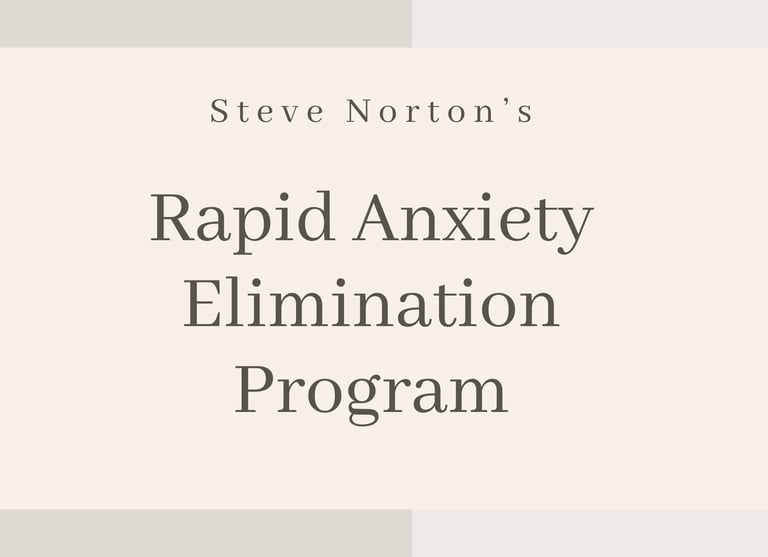 Self help for anxiety