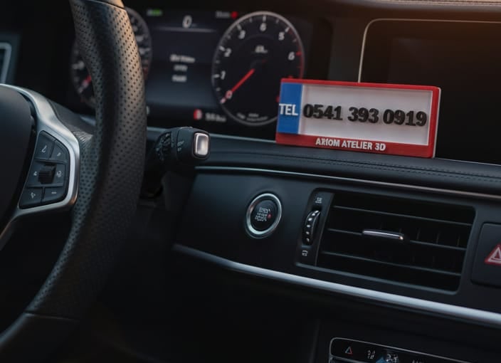 Araba Ön Cam, Smart Park Card, 3D Park Kart, Mobil, Araç İçi 