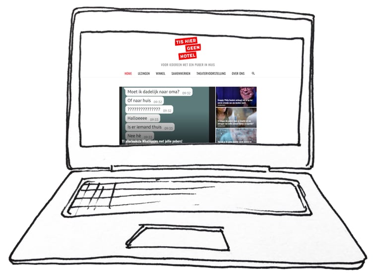 website tis hier geen hotel pubers opvoeden