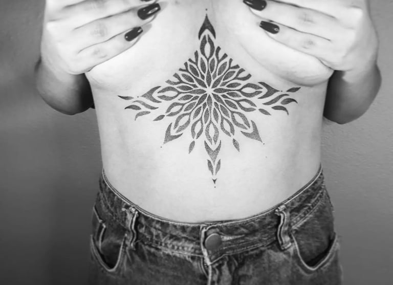 tatuagem pontilhismo joinville tattoo mandala