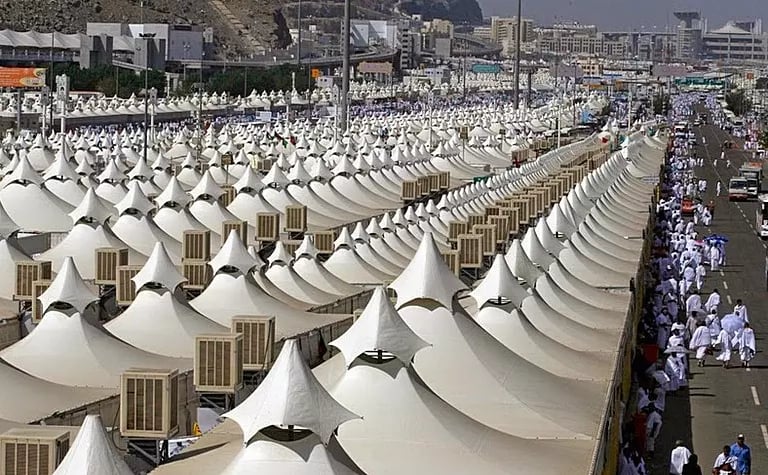 Mina Tents During Hajj Season in Makkah