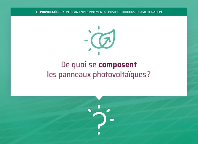 Composition des panneaux photovoltaïques?