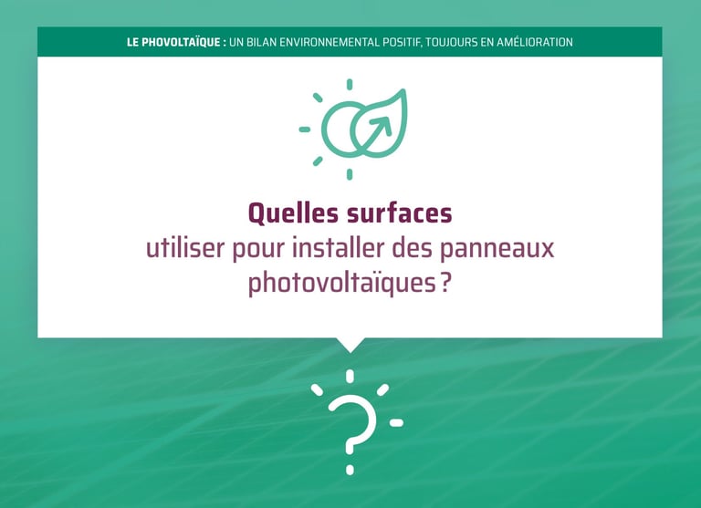 Quelles surfaces utiliser pour installer des panneaux photovoltaïques?
