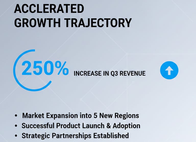 Slide example demonstrating contrast and emphasis with clear hierarchy and calm visuals.