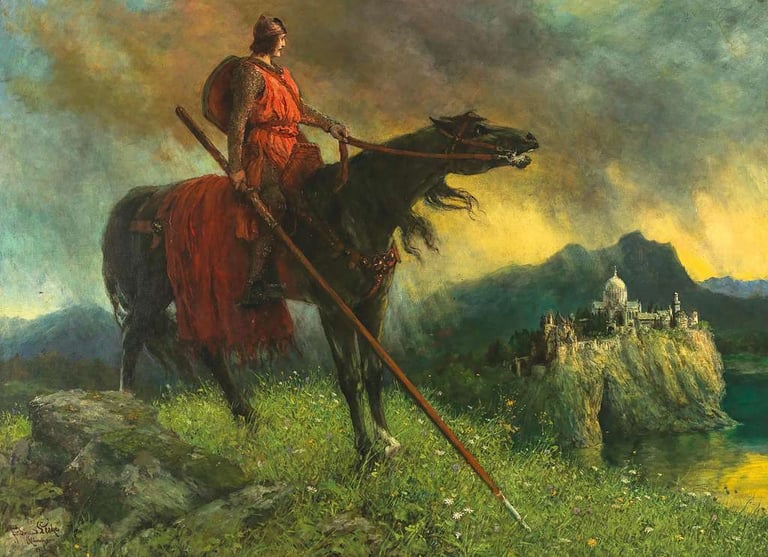Ferdinand-Leeke-Parsifal-onthewayto-the-GrailCastle