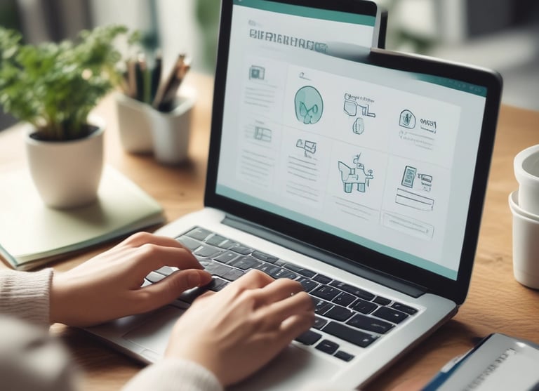 A warm, inviting scene of a person practicing daily self-care in a cozy home environment.