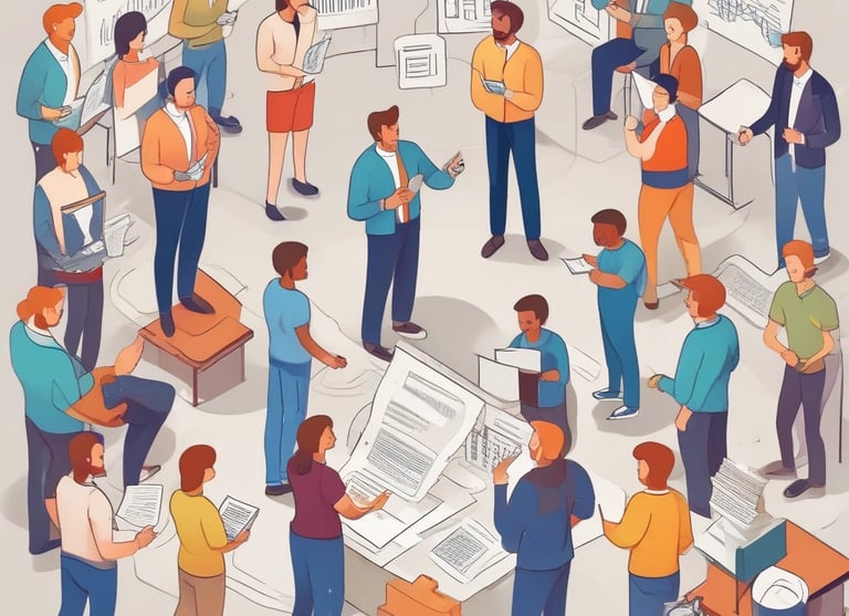 A diverse group of people engaged in learning about fixed income investments through an online platform.