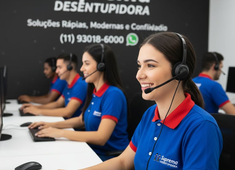 atendimento da suprema desentupidora