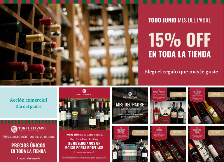 portfolio marketing digital Tonel privado vinoteca premium argentina GUVINE