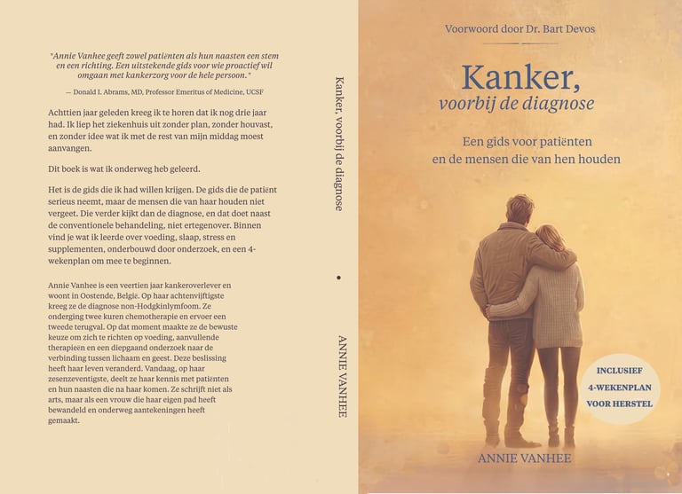 Cover van het boek Kanker, voorbij de diagnose van Annie Vanhee