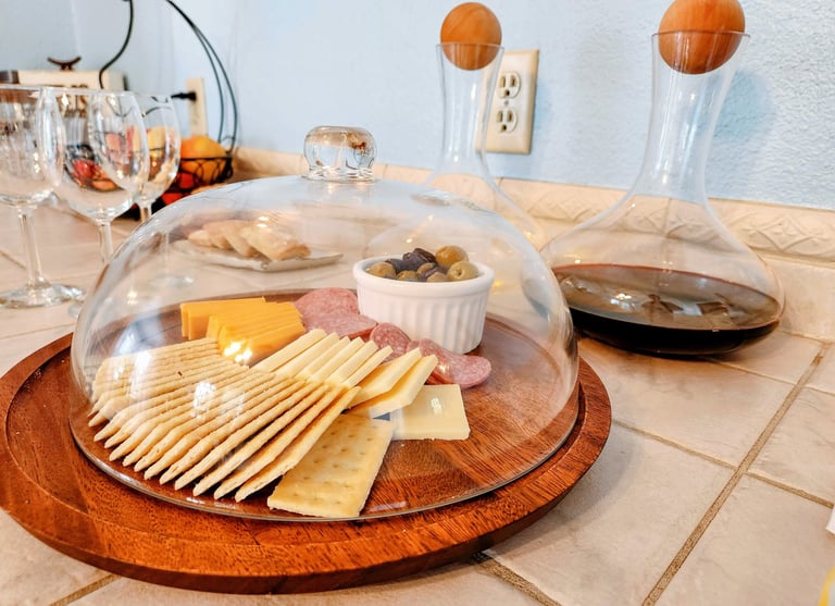 South Cliff Inn happy hour, with wine and light snacks