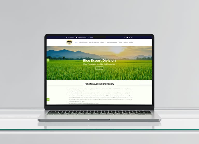 Agriz-Corp Website Design and Development
