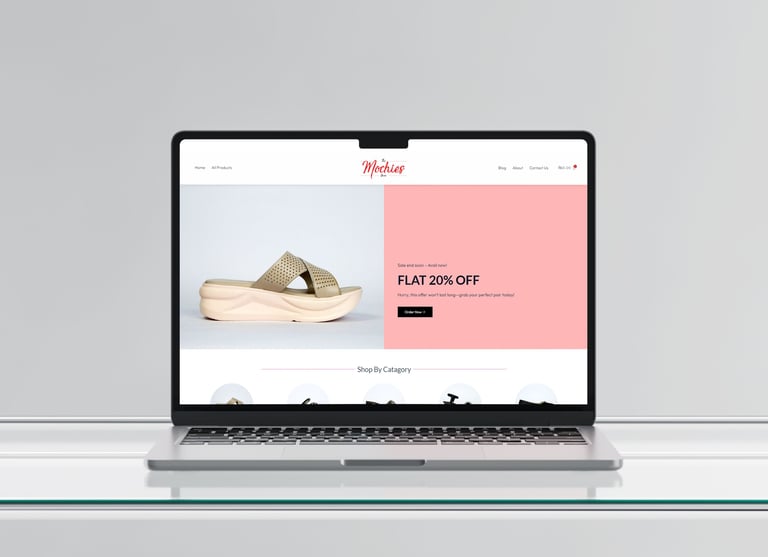 The Mochies Shoes Ecommerce Website Design and Development
