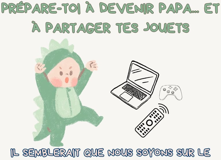 photo humour annonce grossesse papa