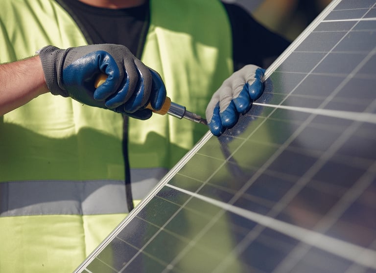 Maintenance de trackers solaires
