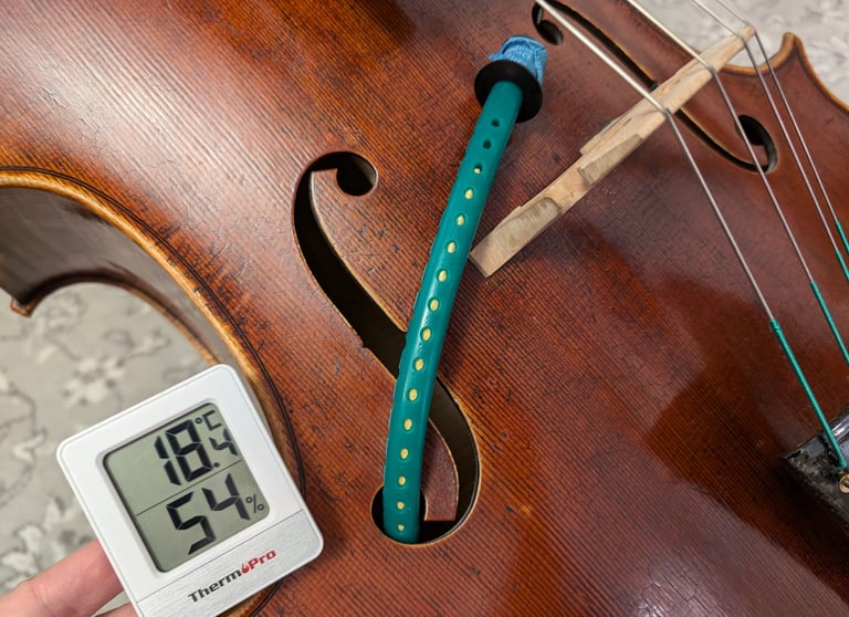Winter care for the cello: humidity
