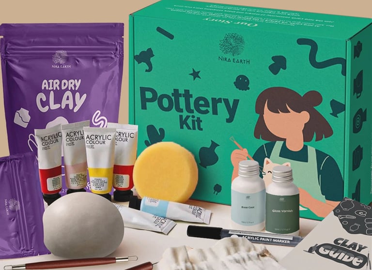 DIY all in one pottery gift kit