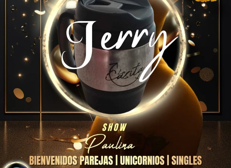 Flyer festejemos a Jerry anfitrion de nuestro club