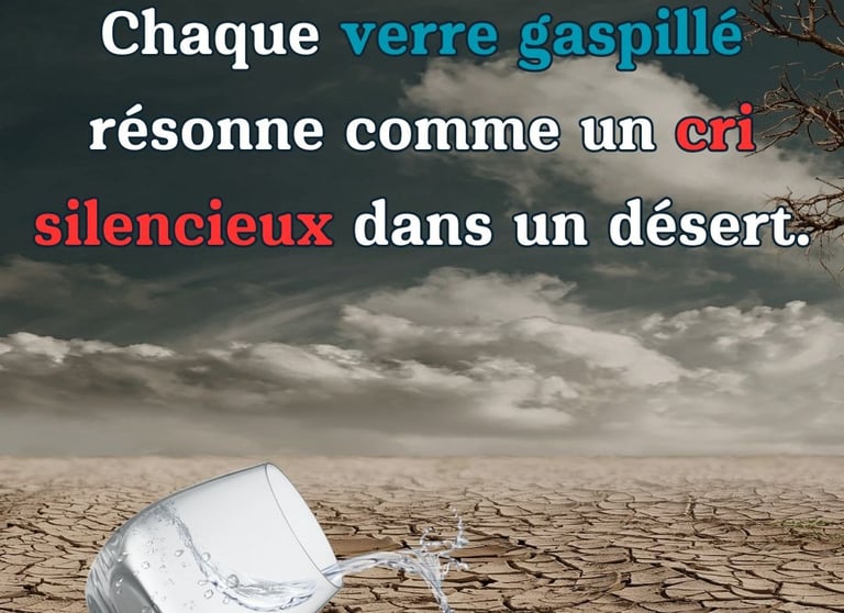 affiche de sensibilisation gestion eau