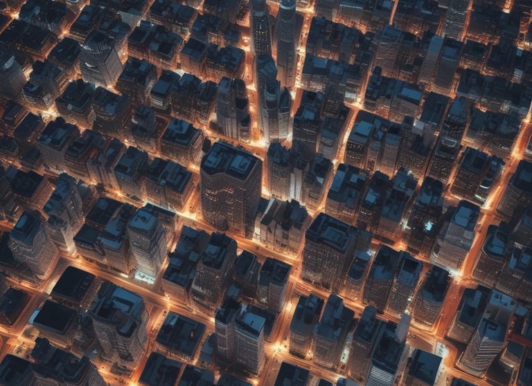 A rugged family standing strong outside their secure, off-grid home at dusk.