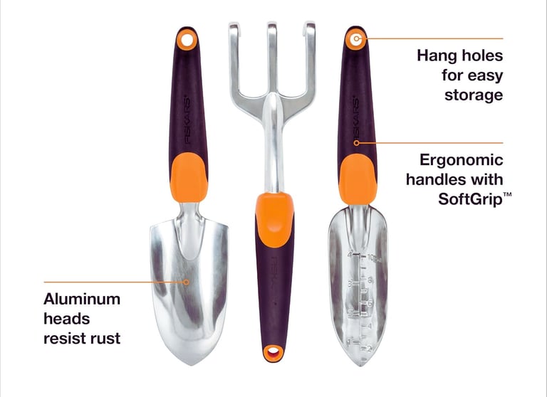Fiskars 3-Piece Heavy Duty Garden Tool Set