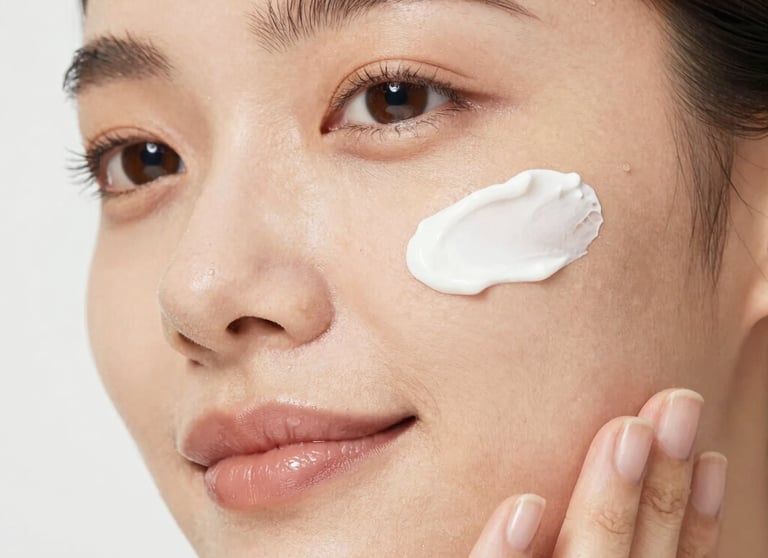 Sunscreen art protects legs from the sun.