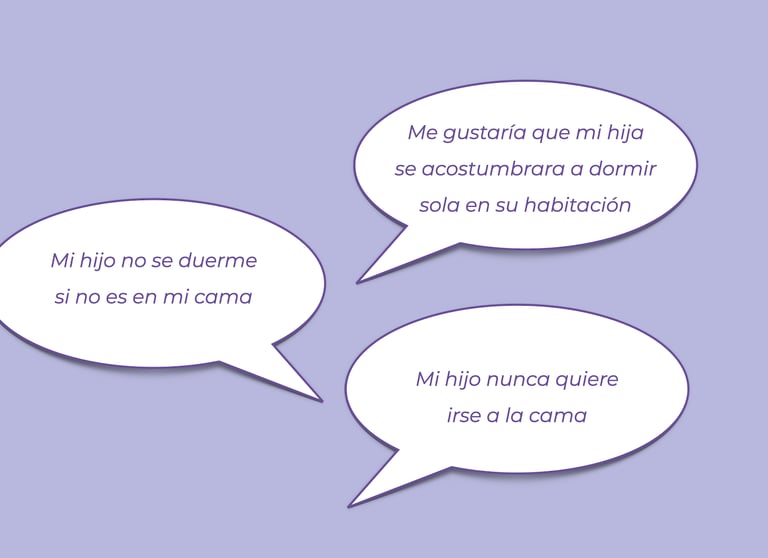 Mi hijo no se duerme si no es en mi cama