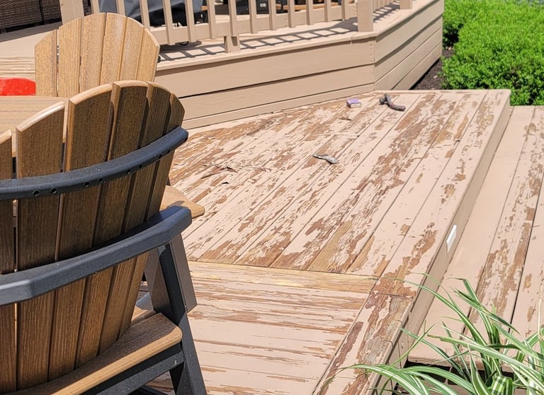 American Painting Specialist Fort Wayne, Indiana. Deck Cleaning and Refinishing.