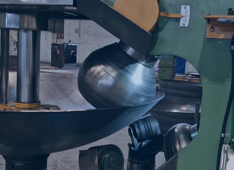 precision flanging operating progress