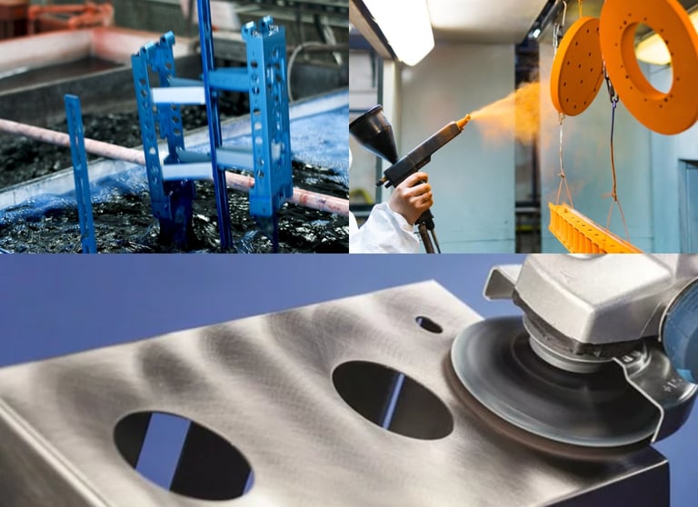 surface finishing services including polishing, powder coating and anodizing in our fabrication