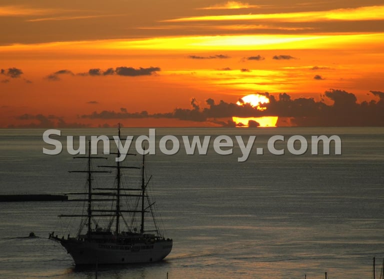 Amanecer desde Las Palmas de Gran Canaria