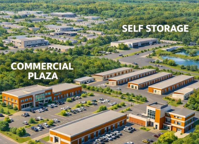 Commercial and Storage concept plan of Greenwood