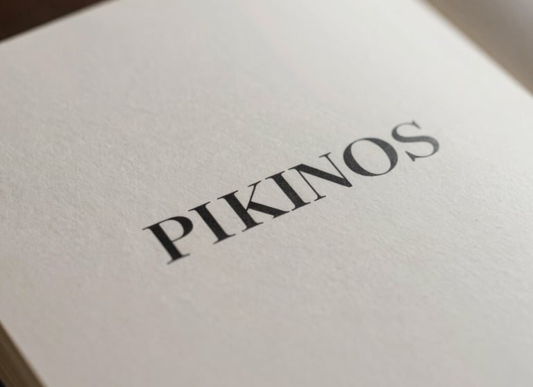 A close-up of a high-quality printed brand manual with elegant typography on off white paper. Sophisticated lighting in a North American / International studio setting.