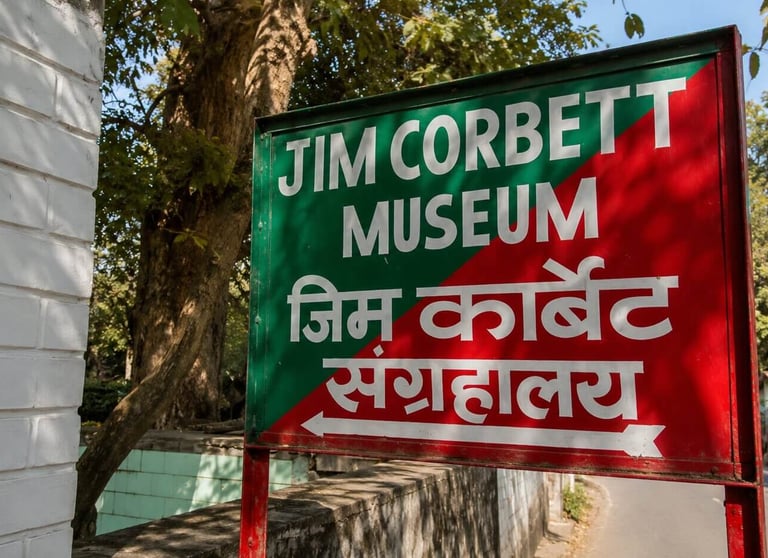 Jim Corbett Museum Signboard