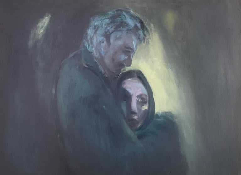 Bond & Boundaries oil painting by Lina Mikužytė Lithuania