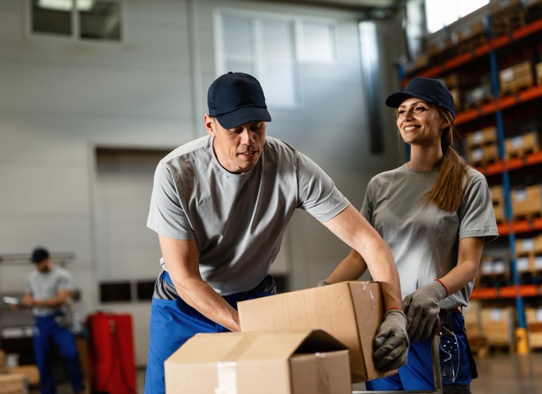 L’équipe de Virtus Déménagement en pleine action lors d’un déménagement à Anjou