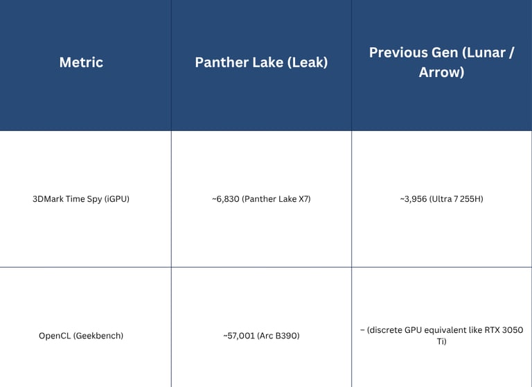 Leak-Based Performance Comparison