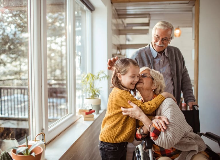 grandparents with grandchild