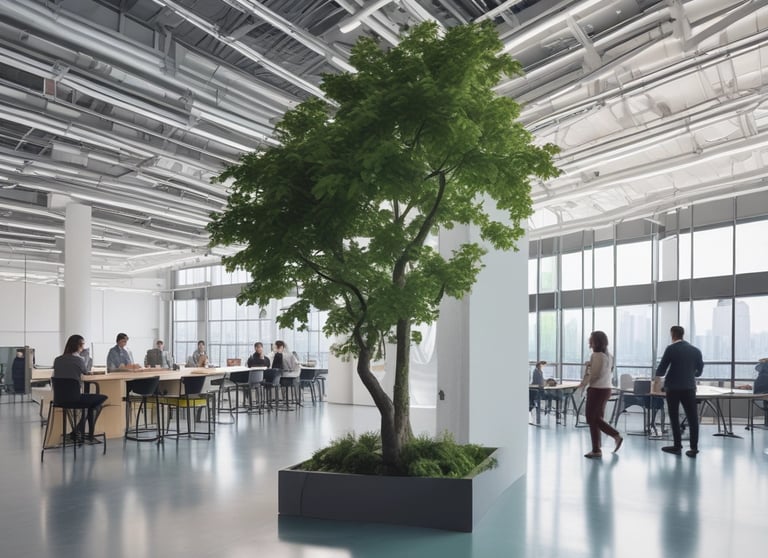 A scientist in a lab working with renewable chemical materials and advanced technology.