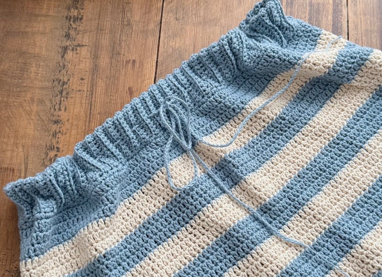 Patron crochet falda corta