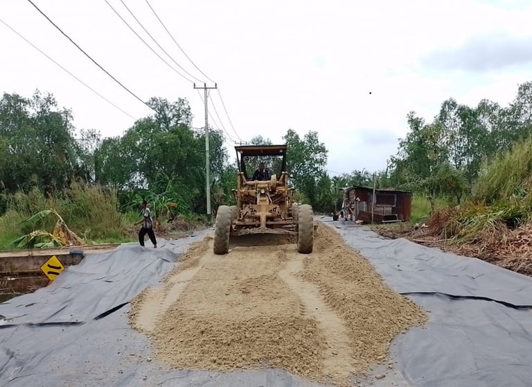 Proyek Peningkatan Jalan Indragiri Hilir - Riau